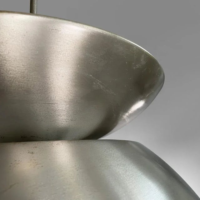 Italian Modern Metal and Opaline Glass Pendant by Vico Magistretti for Artemide, 1970s For Sale - Image 16 of 18