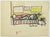 Modern Mino Maccari, The Hour of Rest, 1960s, Charcoal and Watercolor For Sale - Image 3 of 3