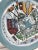 1995 Signed Hummel Hand-Painted Winter Village Folk Art Lazy Susan For Sale - Image 4 of 12