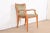 A gorgeous modern Neoclassical style armchair By Baker Furniture USA, Late 20th Century Solid maple frames, with original...