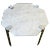 Italian Modern Octagonal Carrara Marble and Chrome Table For Sale