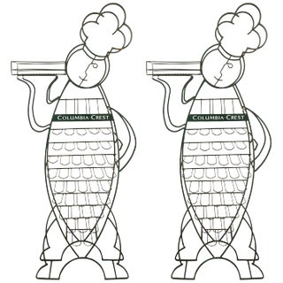 Late 20th Century Vintage Columbian Baker Crest Racks- a Pair For Sale