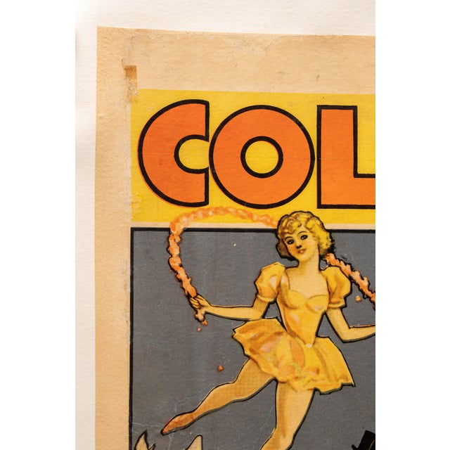 American Vintage Original Cole Bros. Circus Litho Advertisement For Sale - Image 3 of 8