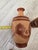 Ceramic Vintage Folk Art Cuernavaca Mexican Folk Art Terracotta Botellón & Cup Set - 2 Pieces For Sale - Image 7 of 12