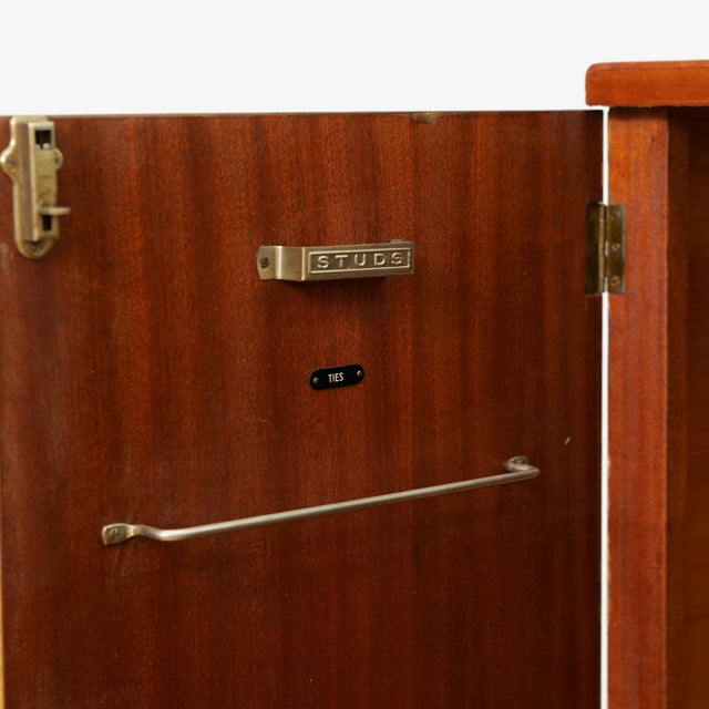 1930s Art Deco Gentleman's Armoire in English Walnut For Sale - Image 11 of 14