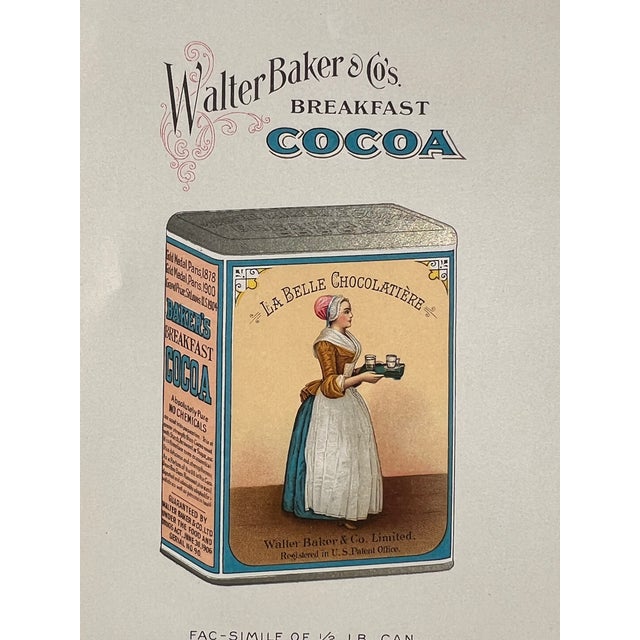 Chocolate Antique Wood Baker's Chocolate Boxes From Maine, Pair For Sale - Image 8 of 12