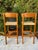 Pair Vintage Teak Bar Stools Sun Cabinet Co. 31" Height Mid-Century Modern Paper Cord For Sale - Image 4 of 10