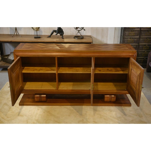 Art Deco Brutalist Sideboard, 1940s For Sale - Image 4 of 13