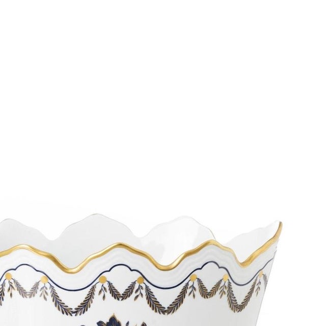 Porcelain Cachepot and Mug from Vista Alegre, Set of 2 For Sale - Image 4 of 6