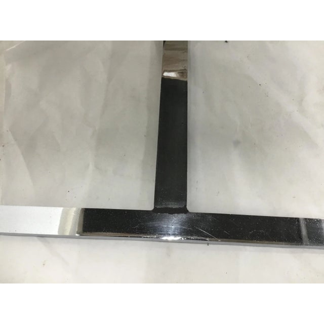 Metal 1970s Vintage Chrome Frame Upholstered Armchairs - a Pair For Sale - Image 7 of 13