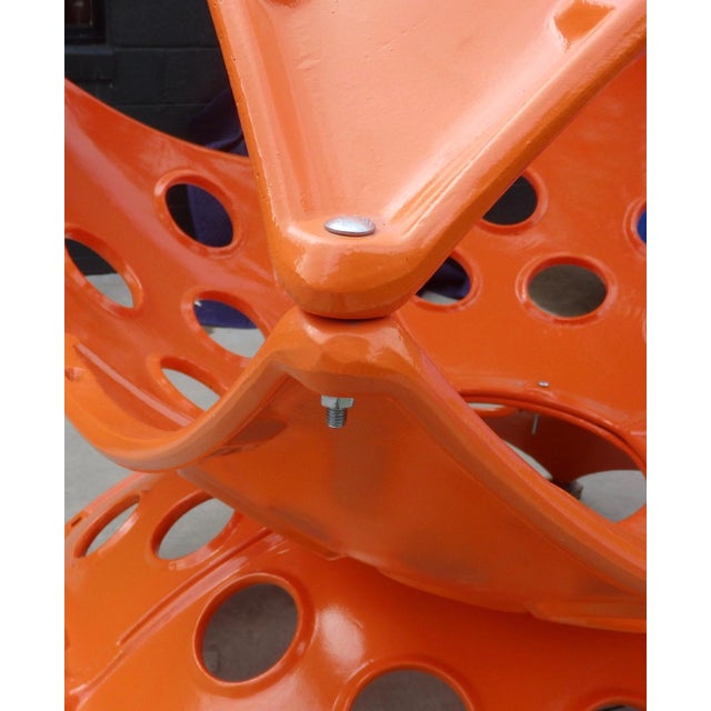 Large Modular Cast Aluminum Orange Yard Art Indoor Outdoor Playground Sculpture For Sale - Image 4 of 13
