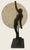 15” high, offered here is a beautiful Frankart lamp by Sarsaparilla, the “moon” glass part was made by the Consolidated...