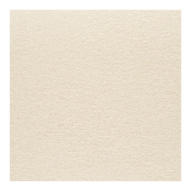 Sample - Schumacher Oskar Alpaca Wool Boucle Fabric in Ivory For Sale