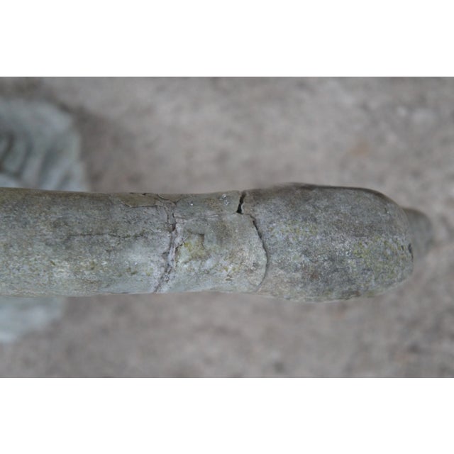 1930s Italian Carved Stone Bird Garden Sculpture Statue For Sale - Image 10 of 12