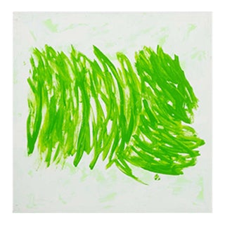 Roni Nicholson "Green" Acrylic on Canvas, 2015 For Sale