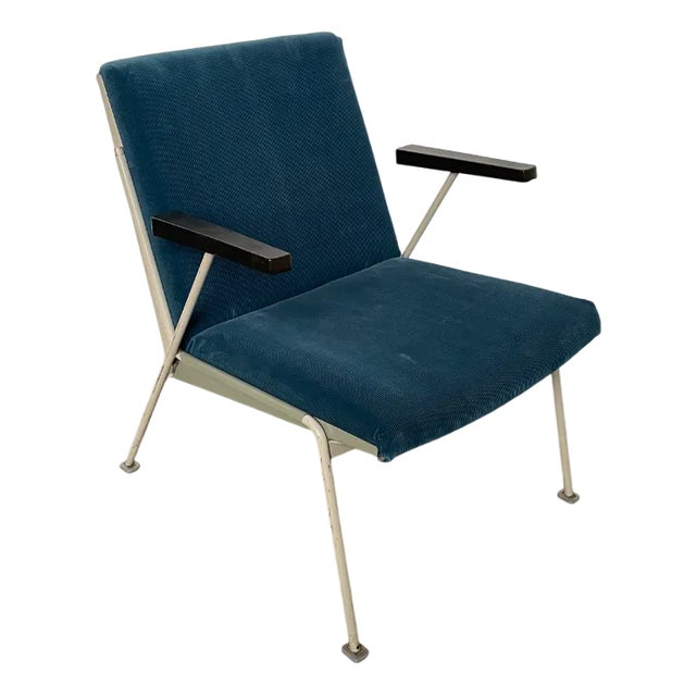 Blue Oase Lounge Chair by Wim Rietveld for Ahrend de Cirkel, 1958 For Sale