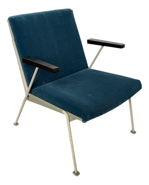 Blue Oase Lounge Chair by Wim Rietveld for Ahrend de Cirkel, 1958