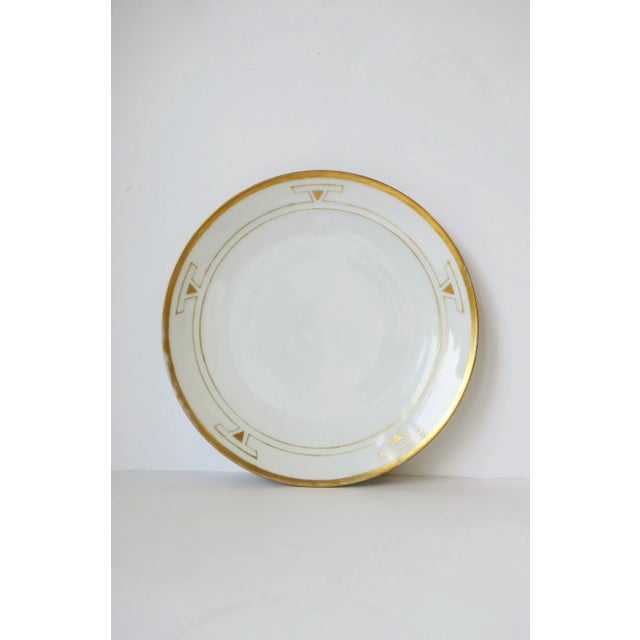 German Art Deco Period White and Gold Plate by Thomas Porcelain, 1929 For Sale - Image 12 of 12