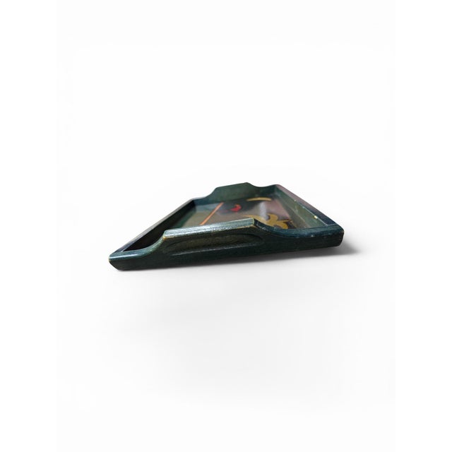 Postmodern Postmodern Hand-Painted "Kakadu" Wooden Tray by Reut Shahar For Sale - Image 3 of 4
