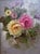 1990s Late 20th Century Peonies on Canvas in a Fancy Gold Frame For Sale - Image 5 of 6