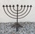 Vintage 1980s Candelabra 9 Cups Custom Made Wrought Iron 24'' Height X 24'' Width X 14'' Base Solid Shape Unique One of a...