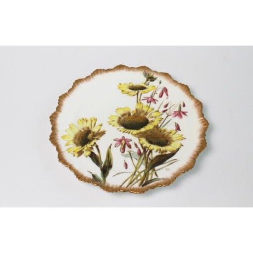 Stunning set of 6 antique salad, cake or lunch plates. George Jones & Sons Crescent china was made in England circa...