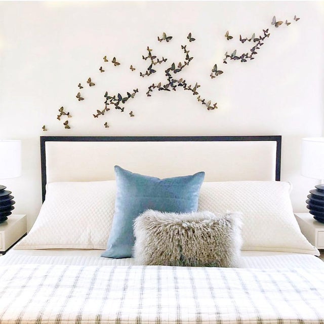 Butterfly Wall Sculpture Large Horizontal Flight Right For Sale - Image 4 of 8