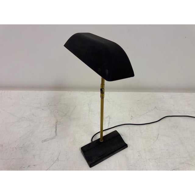 Adjustable Brass and Metal Desk Lamp by Omi for Koch & Lowy, 1970s For Sale - Image 10 of 18