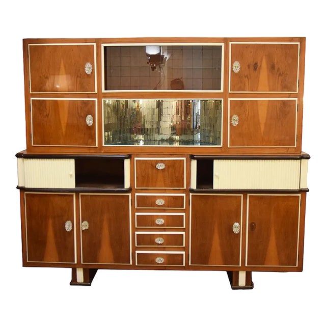 Italian Wooden Cabinet, 1950s For Sale