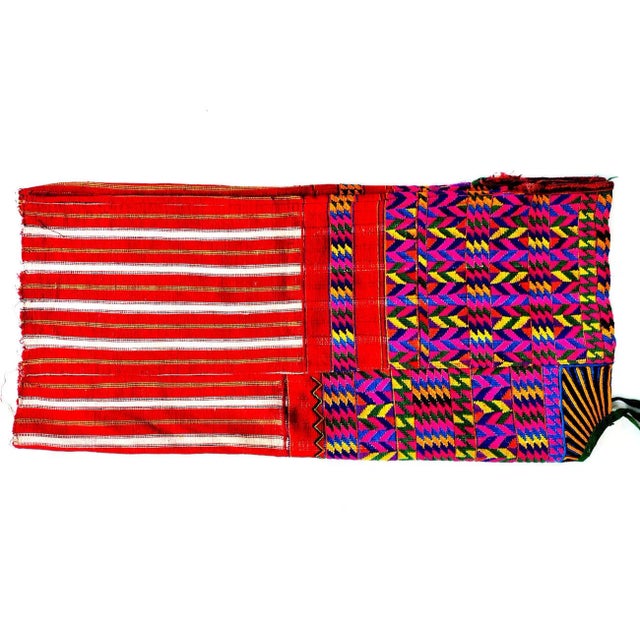 Mexican Vintage Central American Hand Woven Textile Huipil With Hand Embroidered Detail For Sale - Image 3 of 8