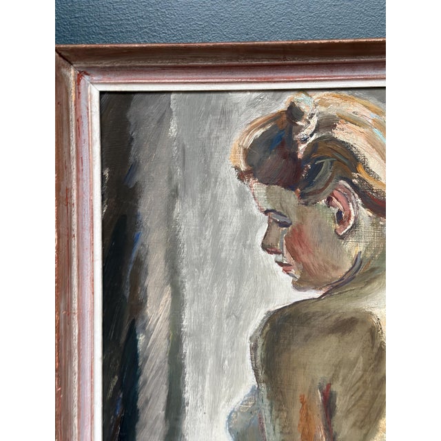 Waldemar (Walle) Ewetz, Nude Woman from Behind, 1960s, Oil Painting on Panel, Framed For Sale - Image 6 of 16