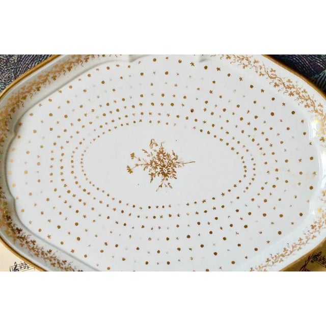 Gold Paris Porcelain Oval Tray in the Style of Sevres, 1800-1820 For Sale - Image 8 of 8