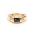 Natural 1.07 cts blue sapphire & 0.21 cts diamond ring in 18k gold For Sale - Image 11 of 18