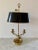 Metal French Bouillotte Lamp With Black Tole Shade and Dolphin Motif Base For Sale - Image 7 of 12