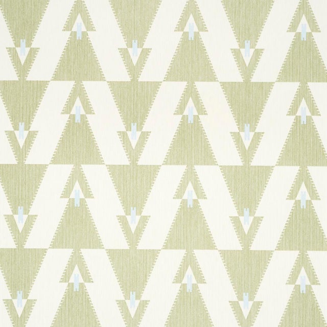 SAMPLE - Schumacher X A Rum Fellow Kalido Wallpaper In Pistachio For Sale