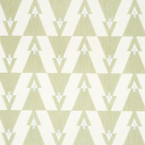 SAMPLE - Schumacher X A Rum Fellow Kalido Wallpaper In Pistachio