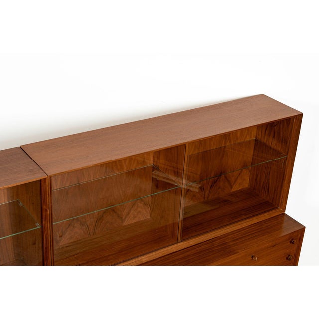 Pair of Swedish Mid-Century Modern Teak Bookcase Display Cabinets, 1960s For Sale - Image 13 of 18