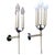 Mid-Century Modern Three-Flame Wall Lamps, 1950s, Set of 2 For Sale - Image 10 of 10