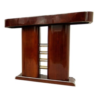 French Art Deco Rosewood Console Table, 1930s For Sale
