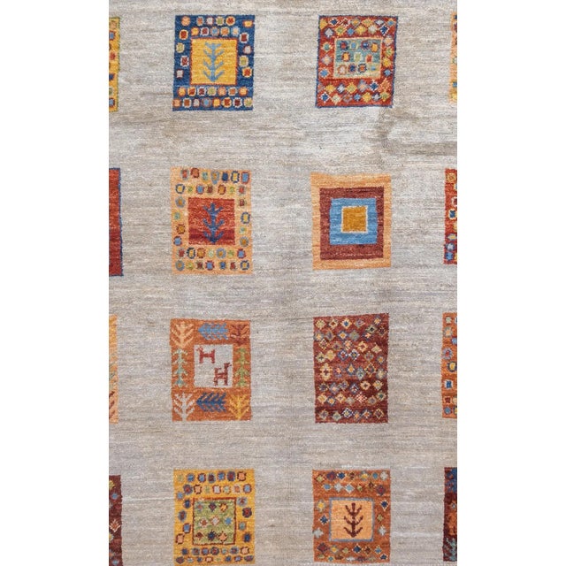 Persian Contemporary Gabbeh Rug 3'11'' X 6'3'' For Sale - Image 3 of 10