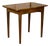 French 19th Century Walnut Side Table with Quarter Veneer and Single Drawer For Sale