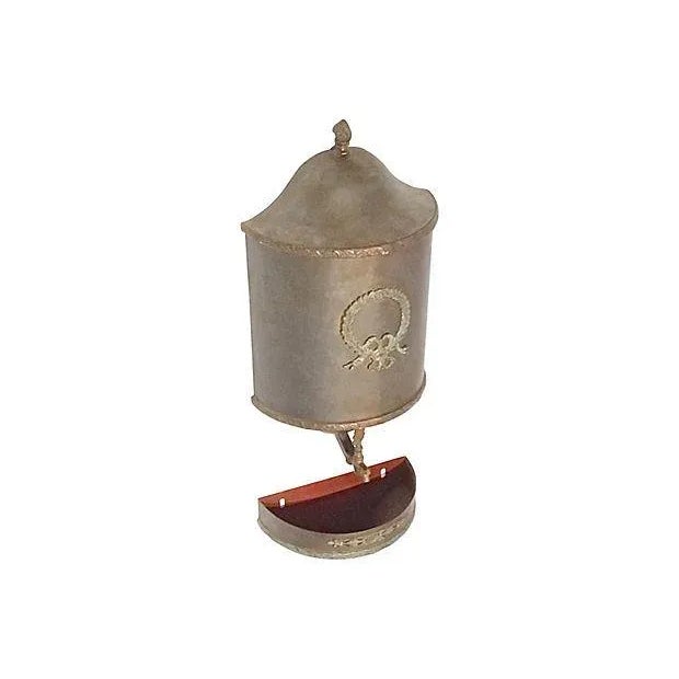 French Antique Laurel Wreath Steel Lavabo For Sale - Image 3 of 8