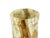 Stone Late 20th Century Modern Cylinder Bamboo Design Carved Solid Onyx Stone Vase For Sale - Image 7 of 11