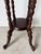 1980s Vintage Victorian Style Carved Mahogany or Walnut Barley Twist Plant Pedestal Stand / Display Column For Sale - Image 5 of 12