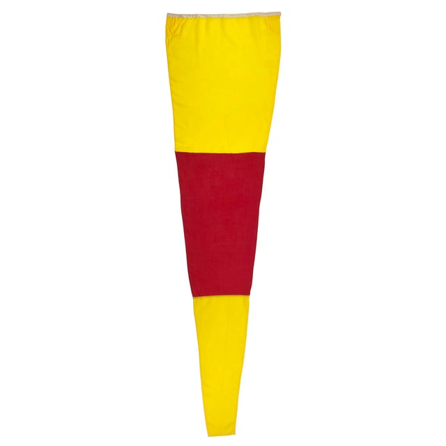 Mid 20th Century Large Vintage Wool Nautical Signal Flag For Sale - Image 5 of 6