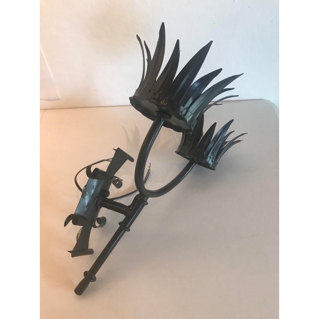 Gothic 1920s Gothic Style 2-Light Electrified Sconces - a Pair For Sale - Image 3 of 13