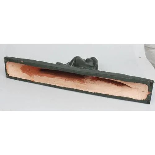 Art Deco Ceramic Figure Woman with Dog For Sale - Image 6 of 7