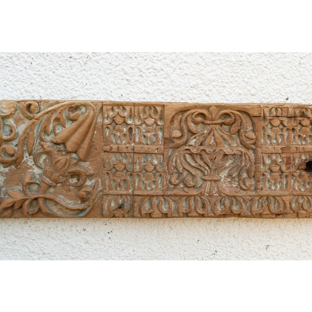 Early 19th Century Geometric Frieze, Antique Teak Carved Panel For Sale - Image 5 of 7