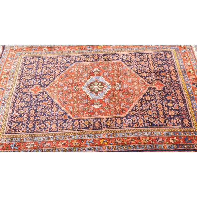 Antique Persian Bidjar Rug 3'8'' X 5'2'' For Sale - Image 4 of 7