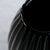 Ribbed Vase in Gloss Black Murano Glass from Fendi Casa, 1990s, in Flawless conditions. Designed 1990 to 1999